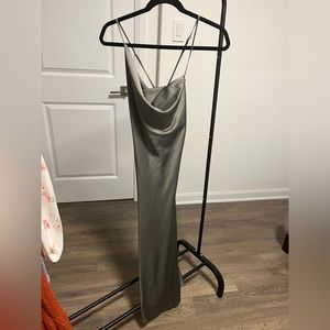 Dynamite sage green backless strappy maxi dress. Size M